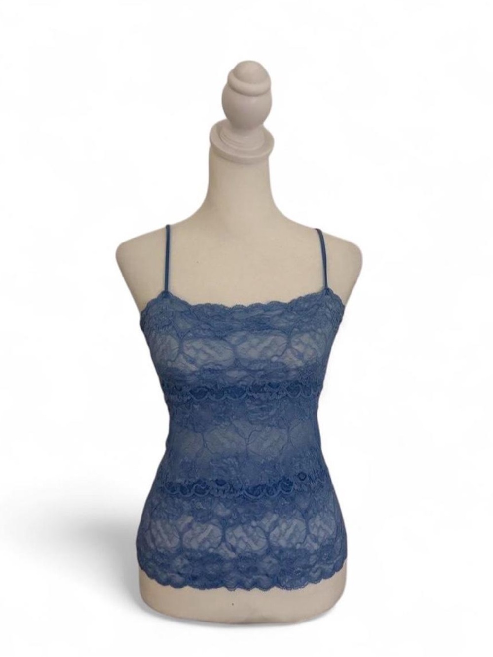 Y2K Blue Lace Cami Top Cecico Size Large